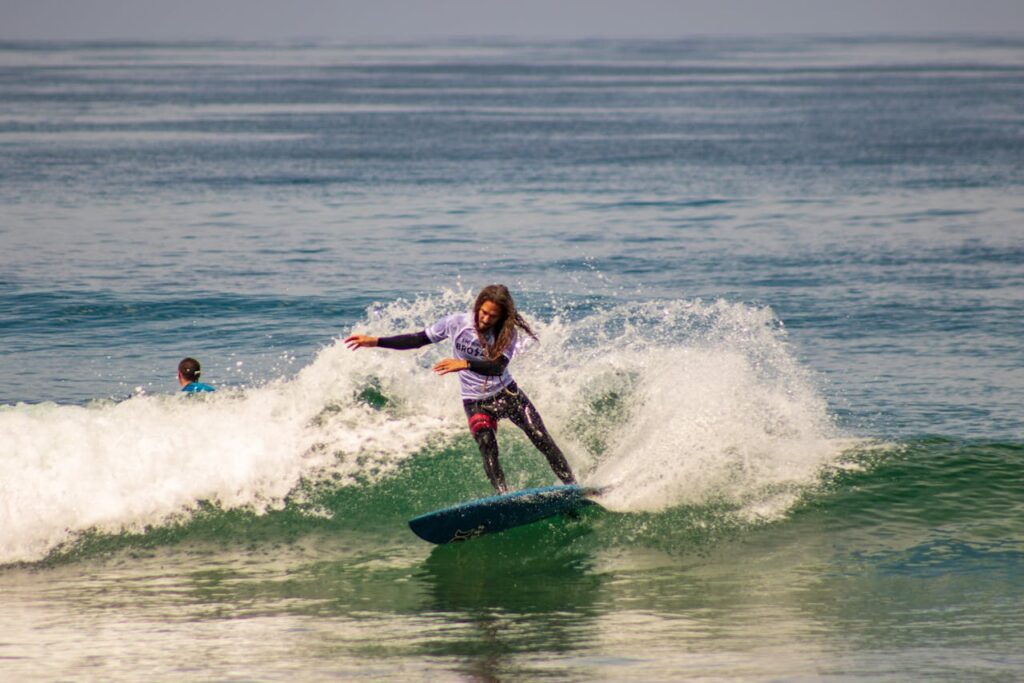 Photo of a Man Surfing